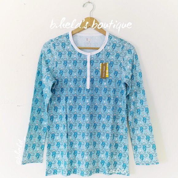 Roller Rabbit Star Monkey Pajamas in Blue Silver Size Small (S) Brand New NWT - Picture 2 of 16